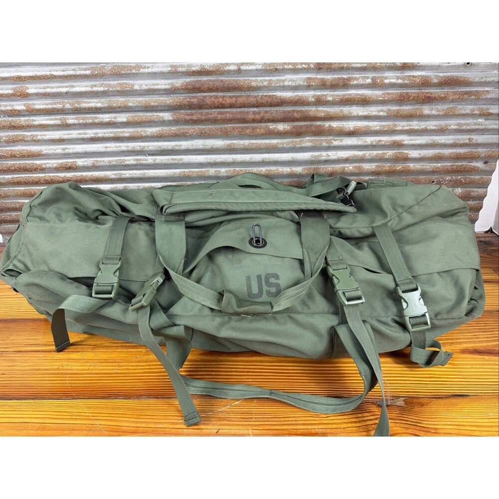 USGI Military Improved Zippered Duffel Bag OD Green